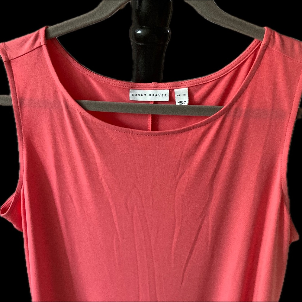 Susan Graver summer dress - light coral XL